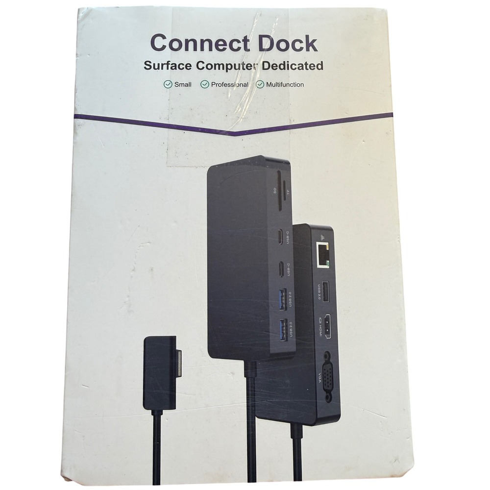 Surface Connect Dock Station 4K HDMI USB 3.0 VGA Ethernet Microsoft Surface Pro